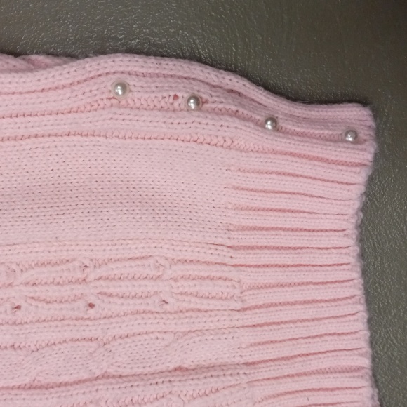 ** VINTAGE **TOP TREND BABY PINK SLEEVELESS,KNIT,SWEATER VEST WITH BUTTON SIDES - Picture 5 of 14